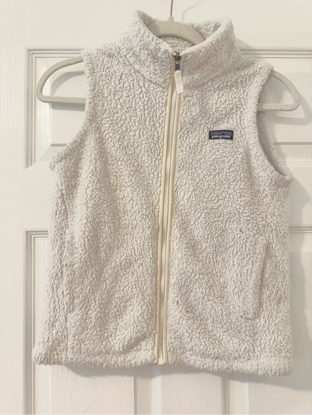Patagonia Cream Sherpa Fleece Vest